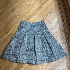 Notre Black & silver Textured A-Line Skirt Size M